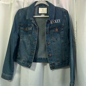 91 Cotton On Mickey Mouse Denim Jacket